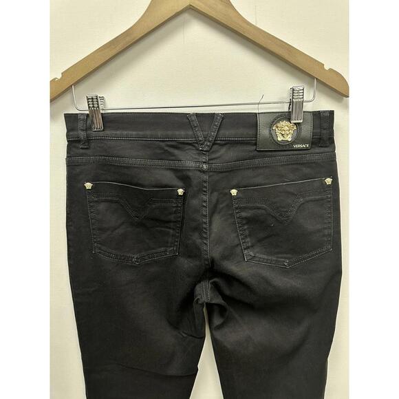 Versace Women’s Black Skinny Jeans Size 27 - Picture 5 of 7
